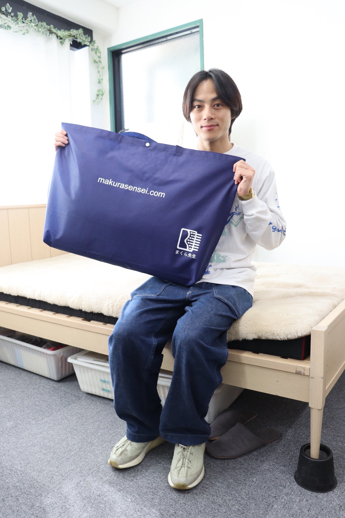 俳優の永田崇人さんがオーダーメイド枕を作りにご来店